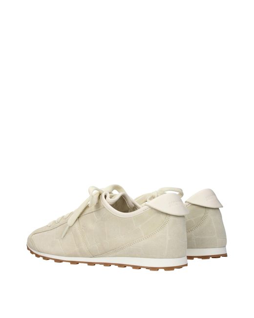 Jacquemus Natural Beige Leather Sneakers
