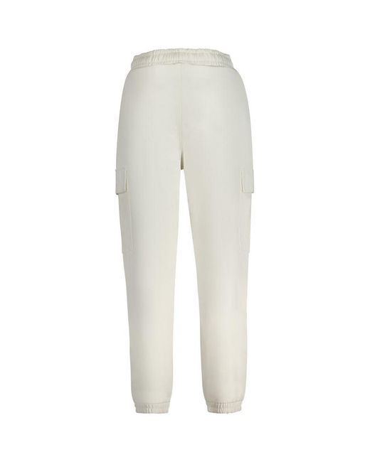 Guess White Cotton Sweatpant