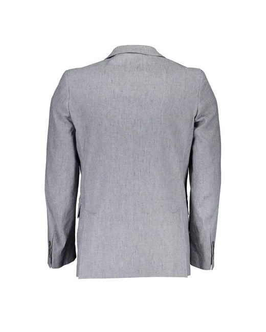 Gant Gray Cotton Blazer for men