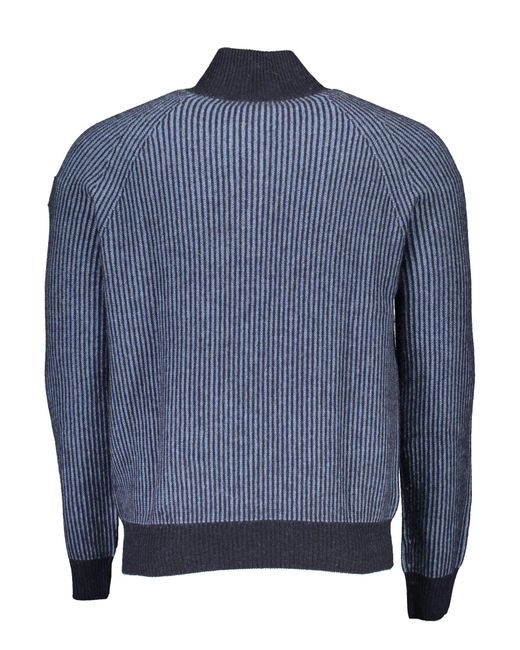 North Sails Blue Wool Sweater for men