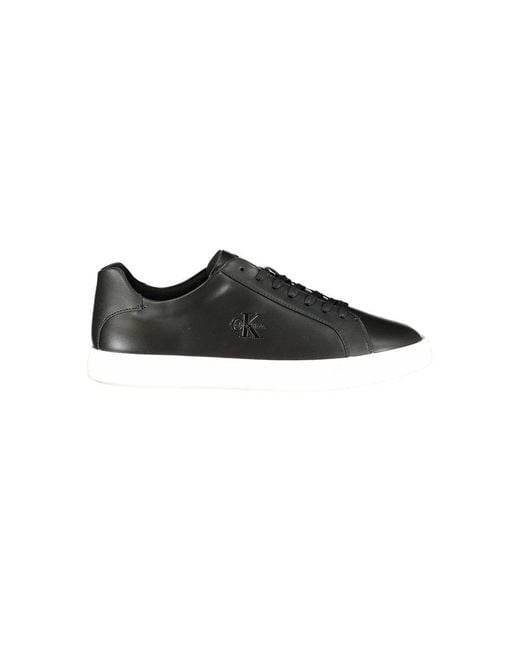 Calvin Klein Black Polyurethane Men Sneaker for men