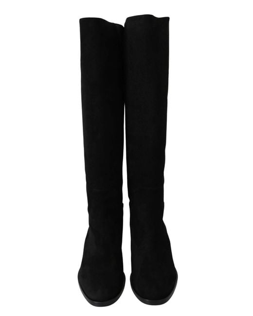 Dolce & Gabbana Black Suede Boots