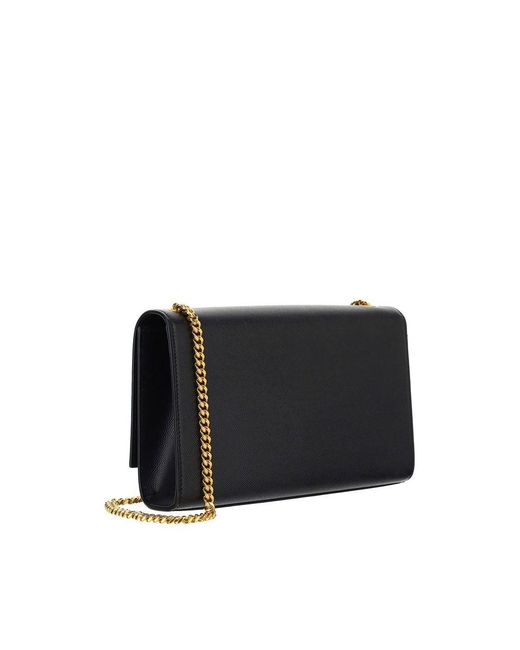 Saint Laurent Black Monogram Shoulder Bag