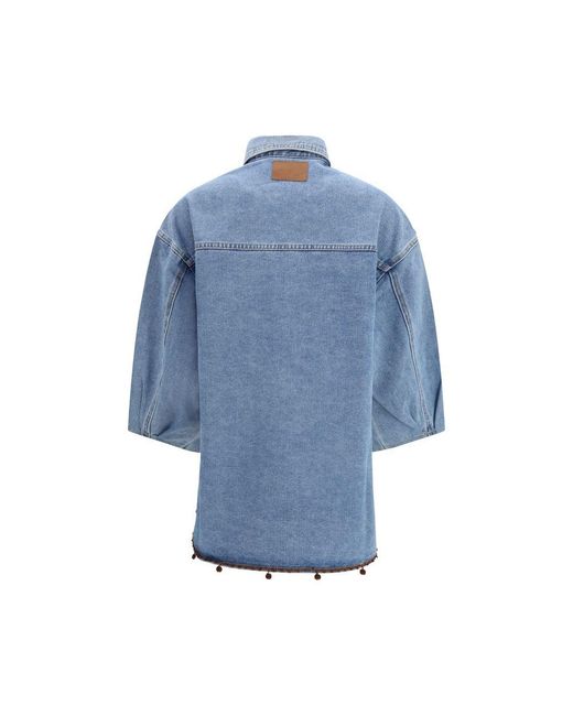 Ella Blue Cotton Denim Jacket