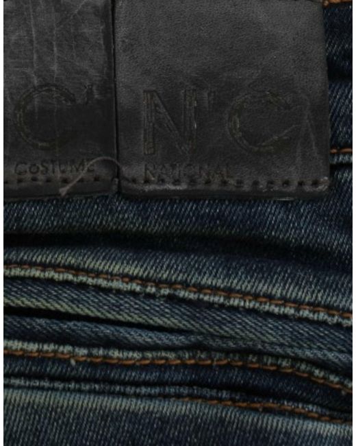 CoSTUME NATIONAL Blue Straight Leg Jeans