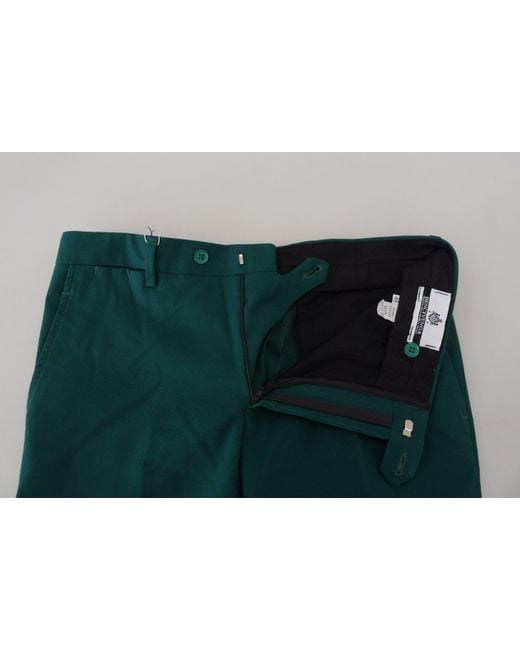 Bencivenga Green Straight Fitformal Trousers Pants for men