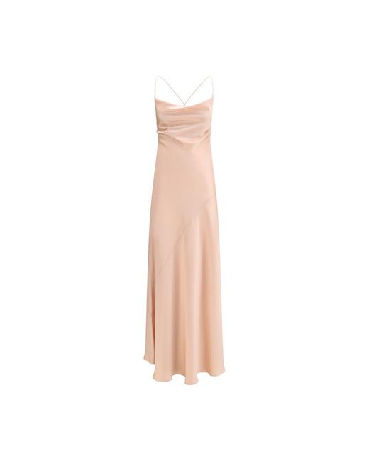 Pinko Pink Marabou Casual Dress