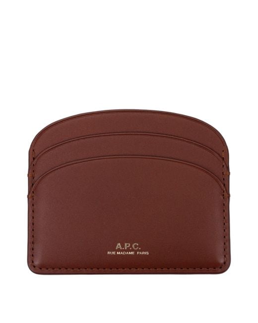 A.P.C. Brown Leather Document Holder
