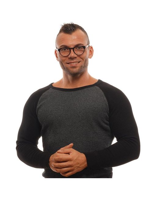 Zegna Black Plastic Glasses (frames) for men