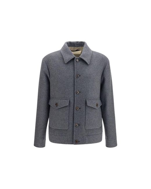 Valentino Garavani Gray Wool Oves Aries Jacket for men