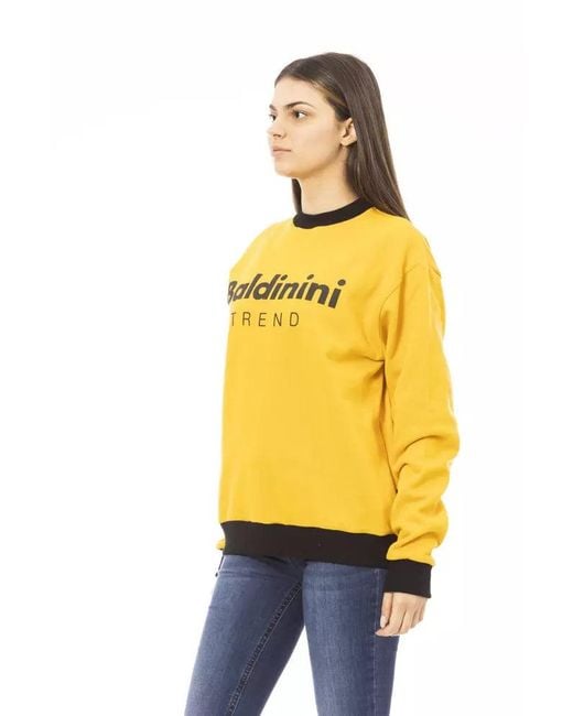 Baldinini Yellow Cotton Sweater