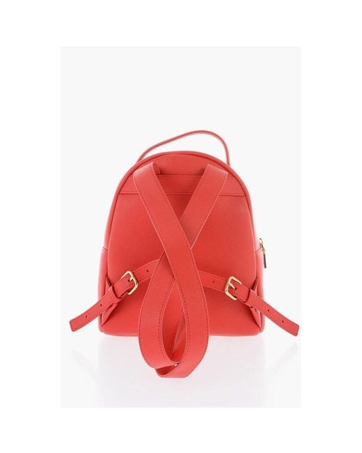Moschino Red Polyethylene Backpack
