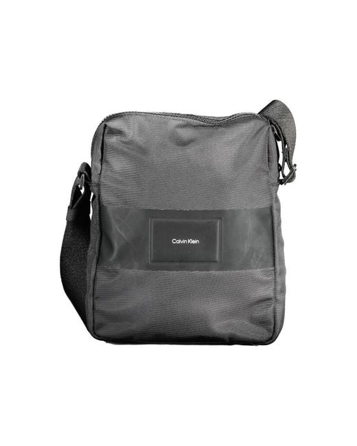 Calvin Klein Gray Polyester Shoulder Bag for men