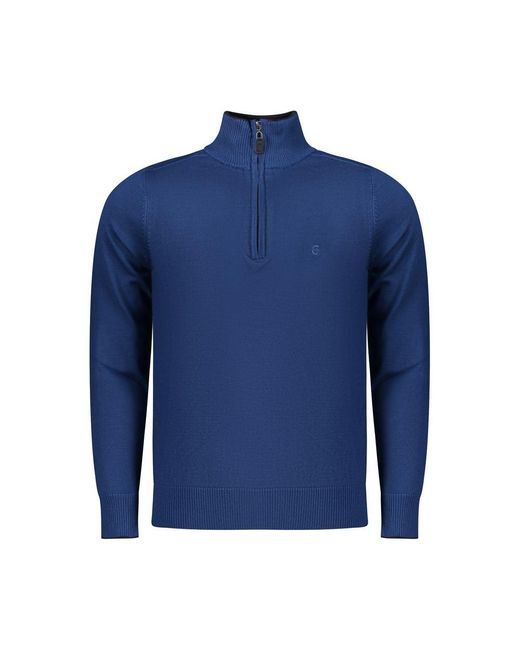 COVERI MOVING Blue Viscose Men Sweater for men