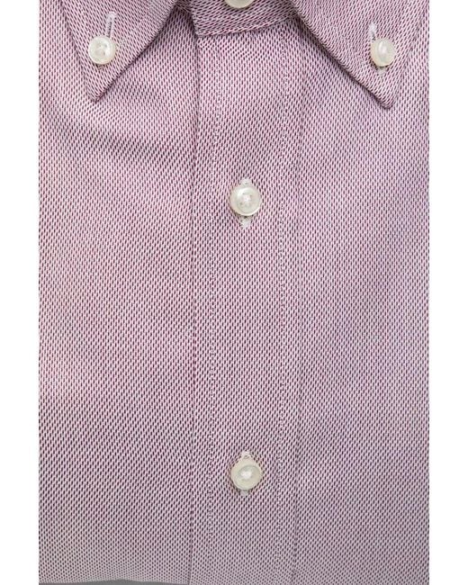 Robert Friedman Pink Cotton Shirt for men