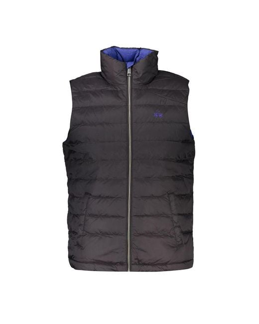 La Martina Blue Polyamide Jacket for men