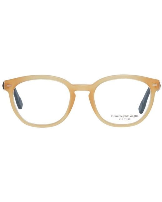 Zegna Metallic Metal & Plastic Glasses (Frames) for men