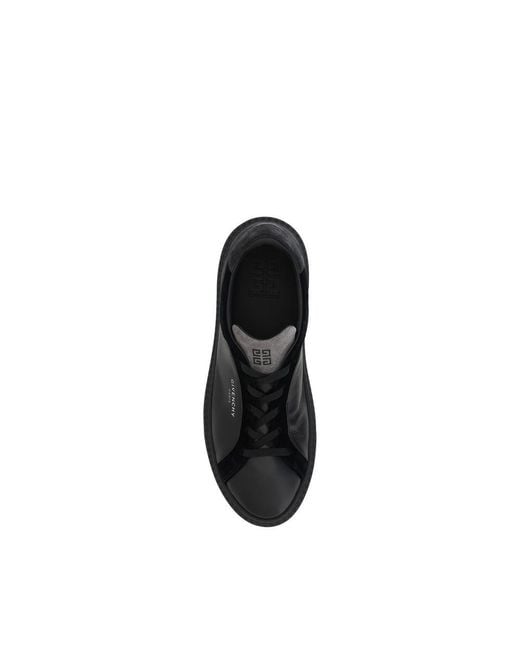 Givenchy Black Leather G Set Sneakers for men