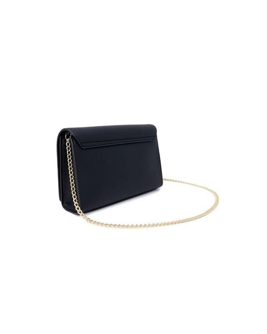Love Moschino Blue Black Polyethylene Handbag