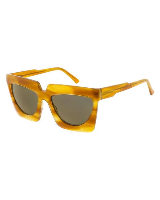 Andy Wolf Brown Acetate Sunglasses