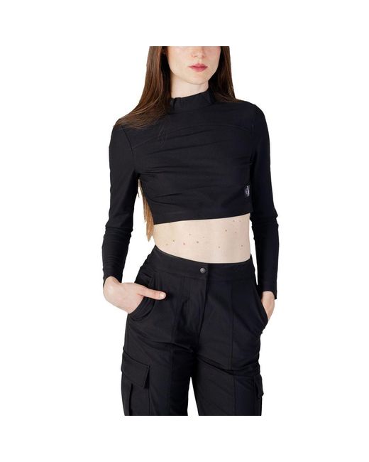 Calvin Klein Black Recycled Polyester Tops & T