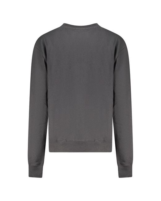 North Sails Gray Black Cotton Sweatshirt