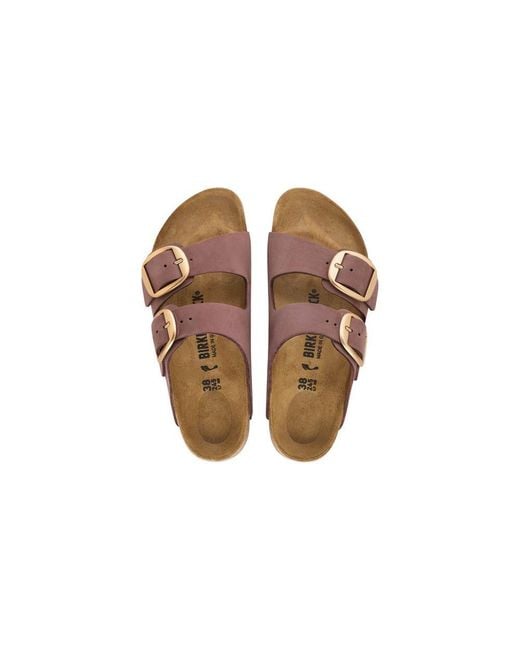 Birkenstock Pink Multicolor Leather Flat Sandals
