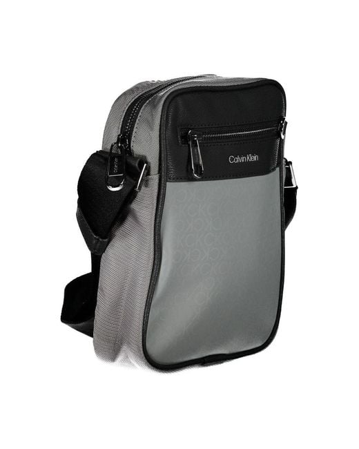 Calvin Klein Black Polyester Shoulder Bag for men