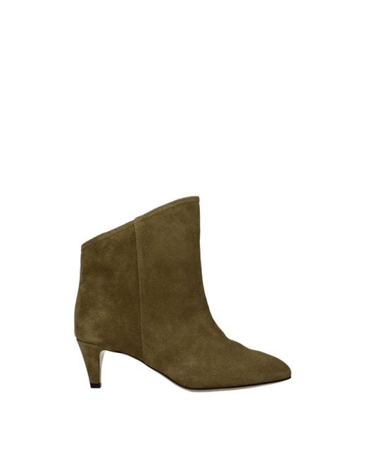 Isabel Marant Green Dicker Ankle Boots