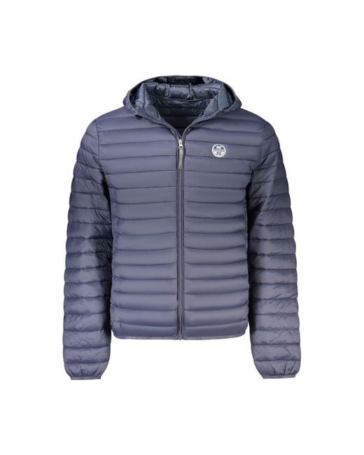 North Sails Blue Polyester Jacket for men