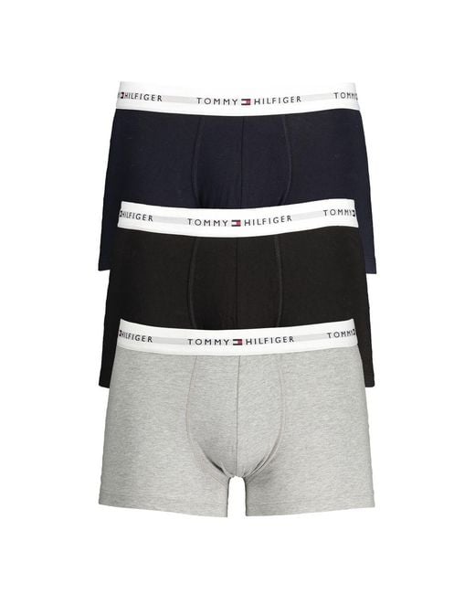 Tommy Hilfiger Blue Gray Cotton Underwear for men