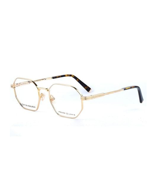 Police Metallic Multicolor Metal Frames for men