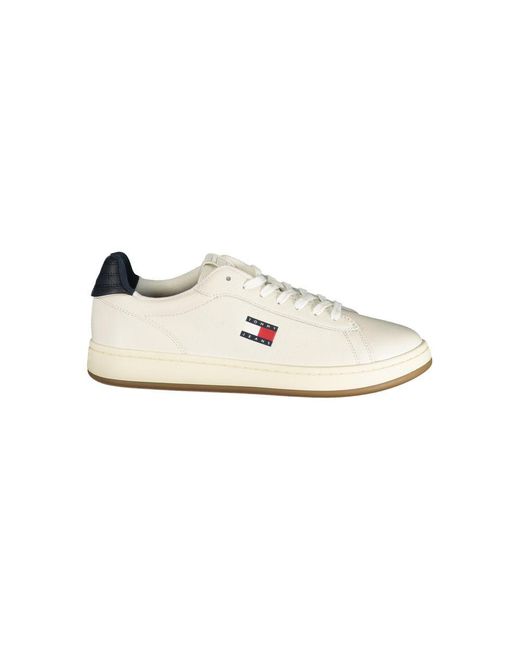 Tommy Hilfiger White Bianco Poliuretano Men Sneaker for men