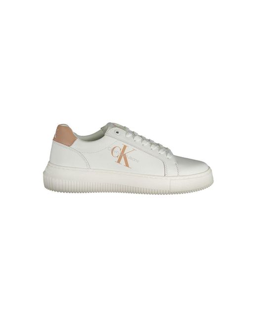 Calvin Klein White Polyester Sneaker