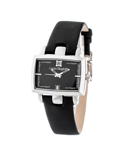 Laura Biagiotti Black Leather Dress Watch for Men | Lyst Laura Biagiotti Black Leather Dress Watch for Men | Lyst