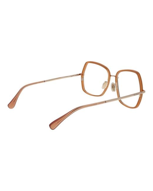 Max Mara Brown Metal Glasses (Frames)