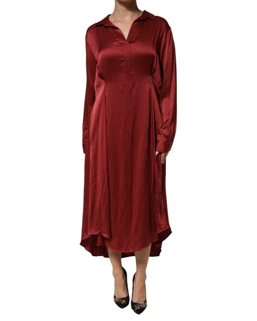 Fabiana Filippi Collared Aline Midi Dress