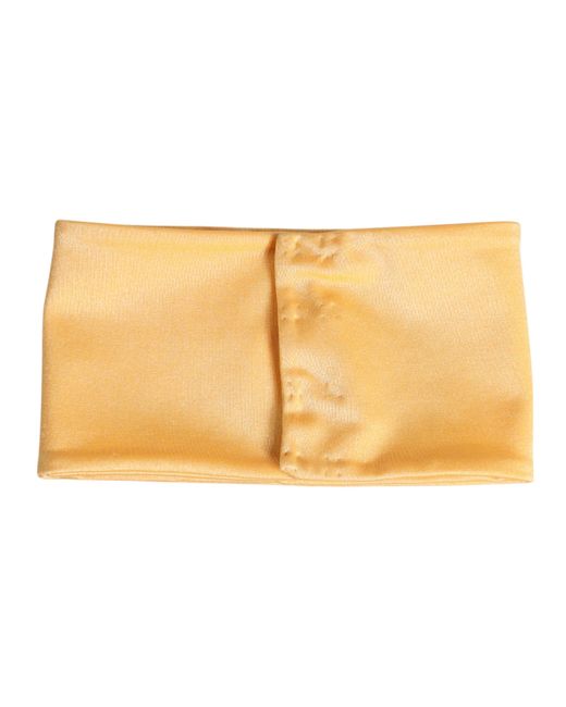 Dolce & Gabbana Natural Nylon Stretch Neck Warmer Scarf