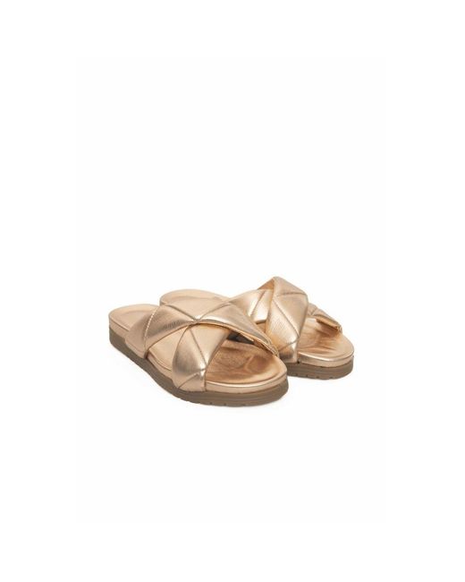 Cerruti 1881 Natural Beige Lambskin Sandal