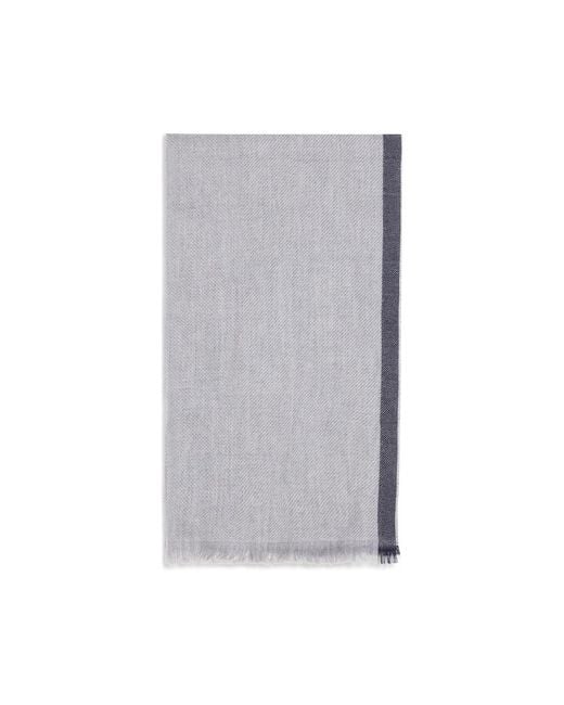 Brunello Cucinelli Gray Cashmere Scarf for men