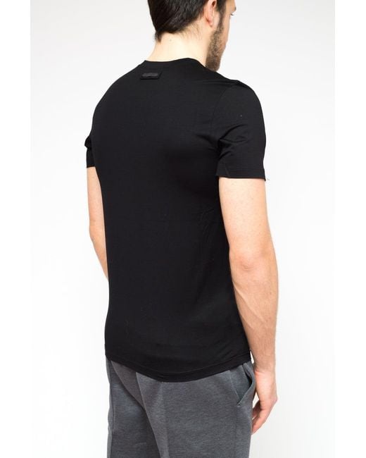 Prada Black Logo-Embroidered Cotton T-Shirt for men