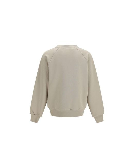 Moose Knuckles Gray Beige Polyester Sweatshirt for men