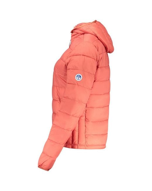 North Sails Pink Red Polyester 's Jacket