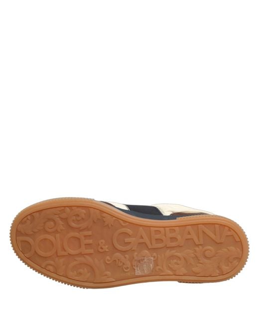 Dolce & Gabbana Red Multicolor Leather Miami Low Top Men Sneakers Shoes for men