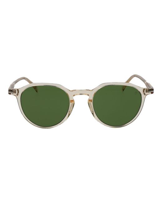 David Beckham Green Beige Acetate Sunglasses for men