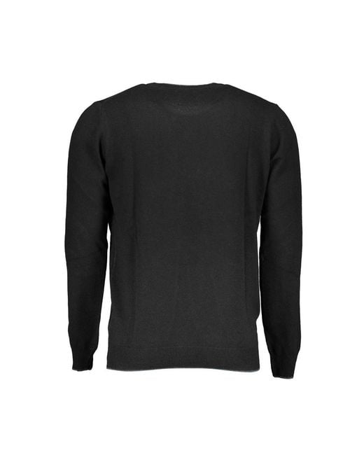 North Sails Black Wool Sweater for men