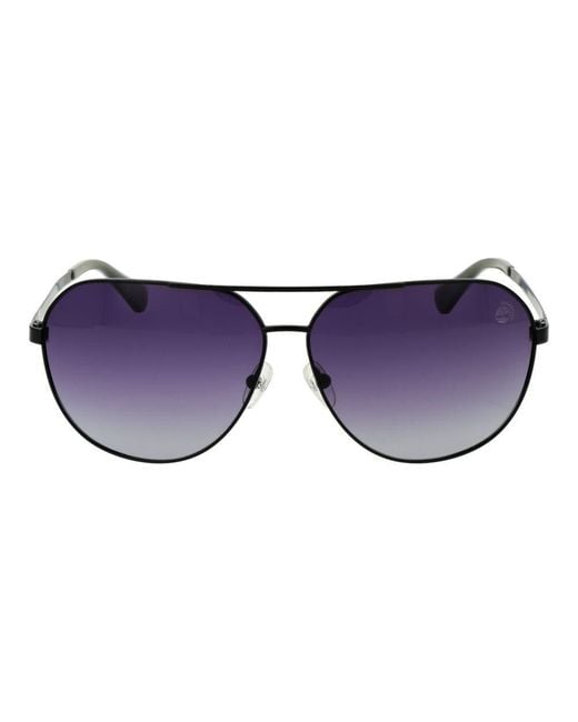 Timberland Blue Metal Sunglasses for men