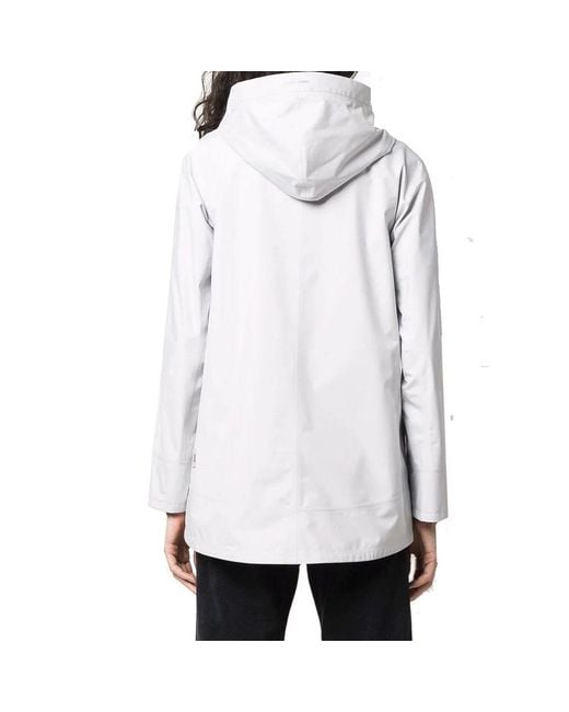 Herno Blue Gray Polyester Shell Jacket