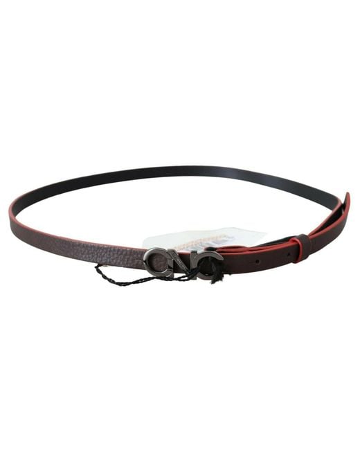 CoSTUME NATIONAL Black Italian Leather Fashion Belt