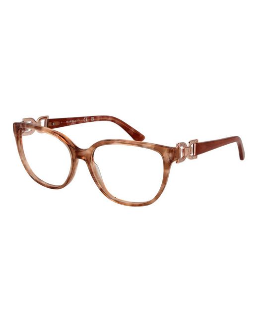 MARCIANO BY GUESS Brown Orange Acetate Glasses (frames) for men